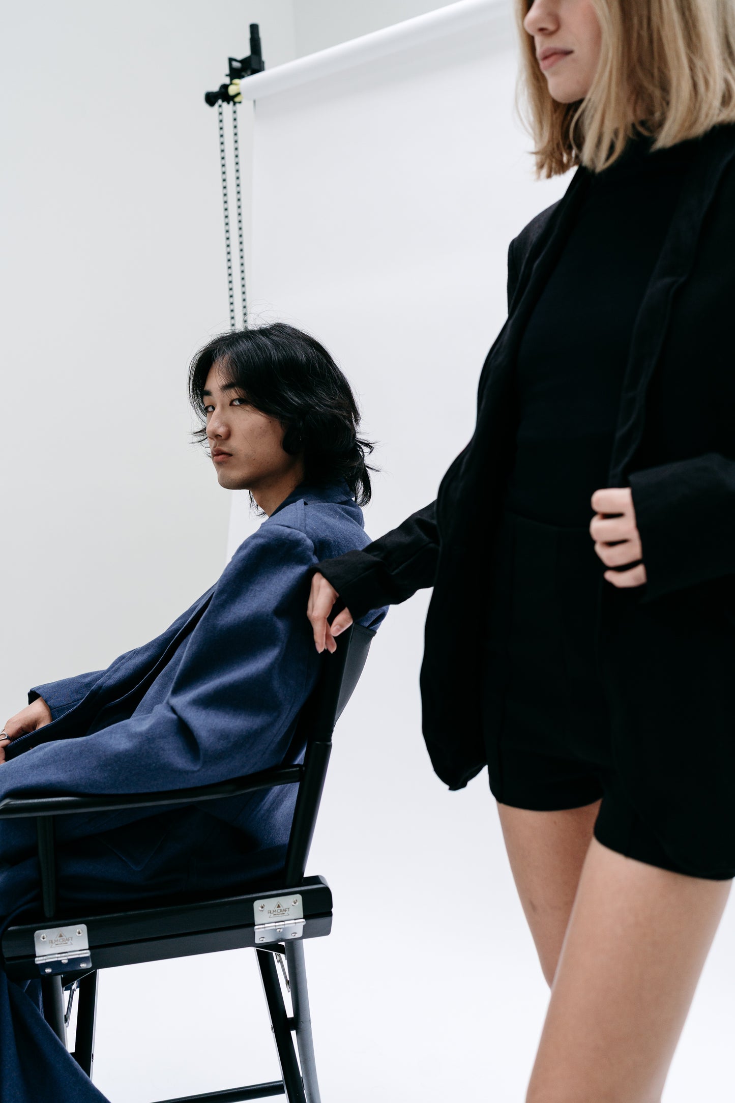 Black Blazer with architectural form to the collar - Capsule No 01 (Female Vision)