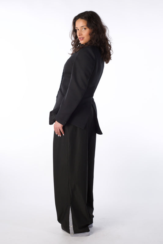 Le pantalon PLACKET - Pantalon "chemise" drapé (version féminine)