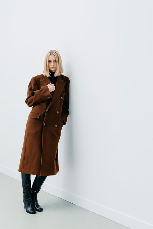 Long Brown Coat Vahram - Capsule No 01