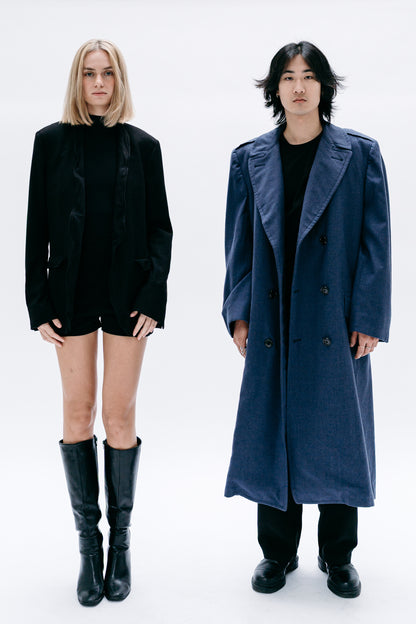 Black Blazer with architectural form to the collar - Capsule No 01 (Female Vision)