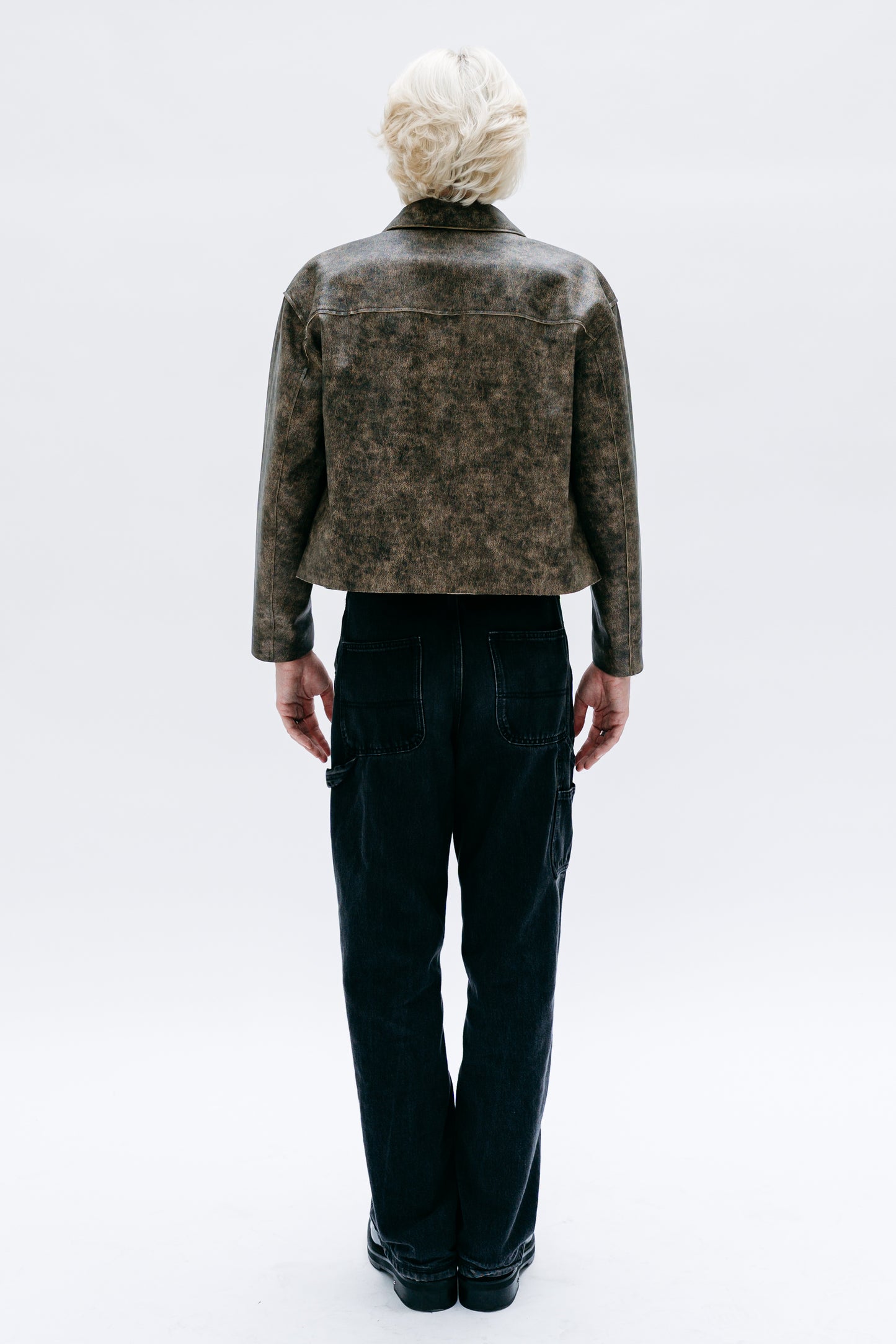 Brown Leather Jacket Ayvaz - Capsule No 01 (Male Vision)