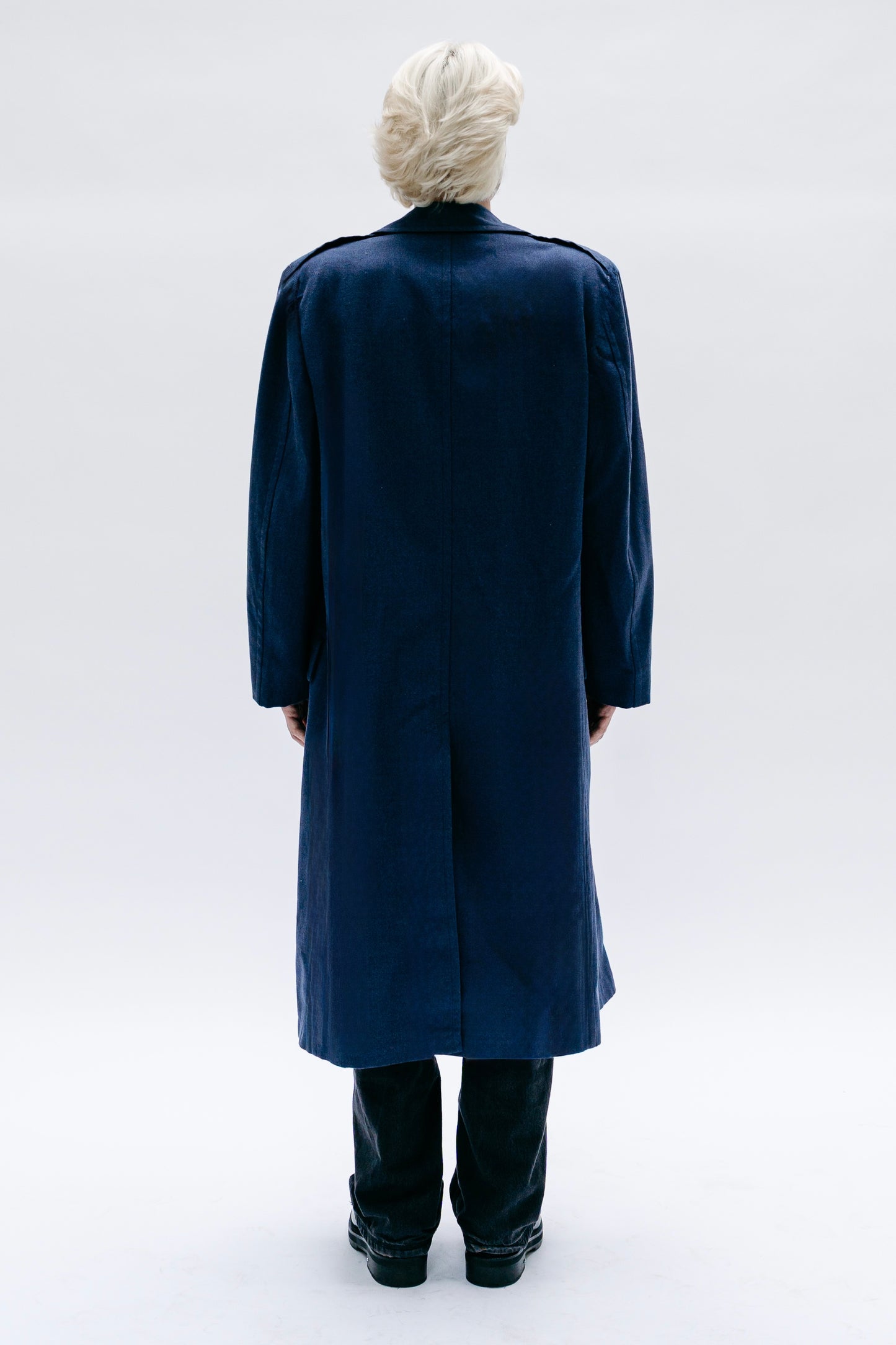 Long Blue Coat Norayr - Capsule No 01 (Male Vision)