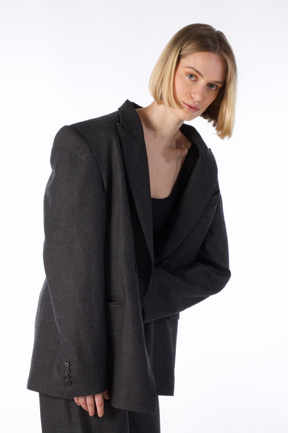 THE ARCHITECT Blazer - Oversized Wool Blazer (Female Version)