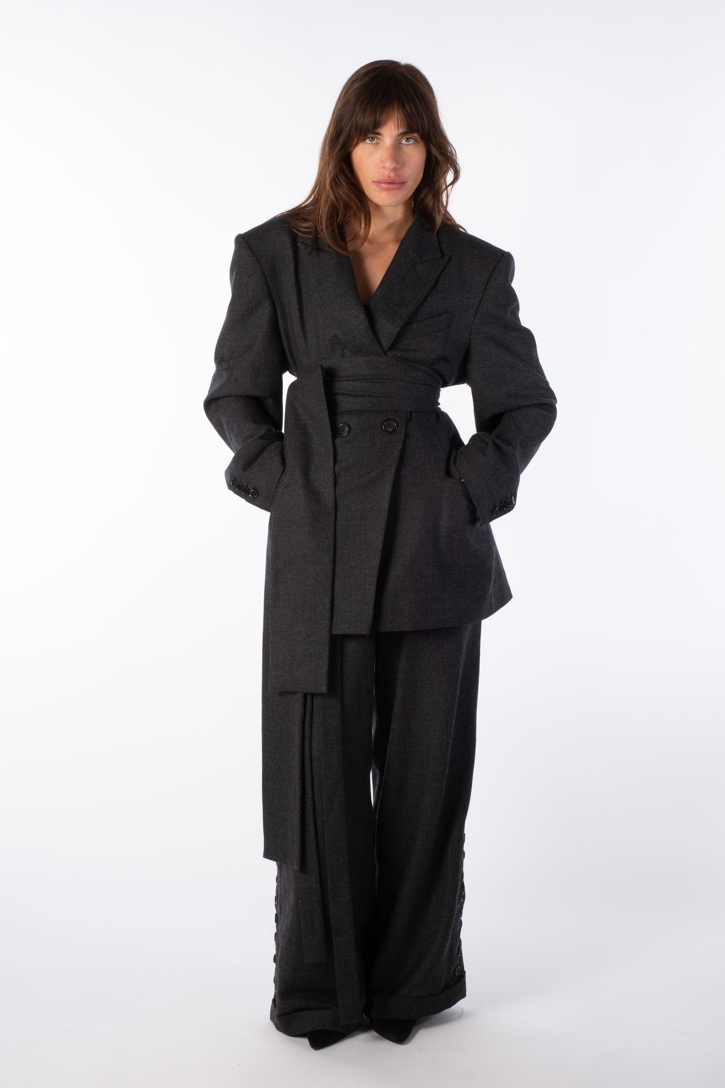 THE ARCHITECT Blazer - Oversized Wool Blazer (Female Version)