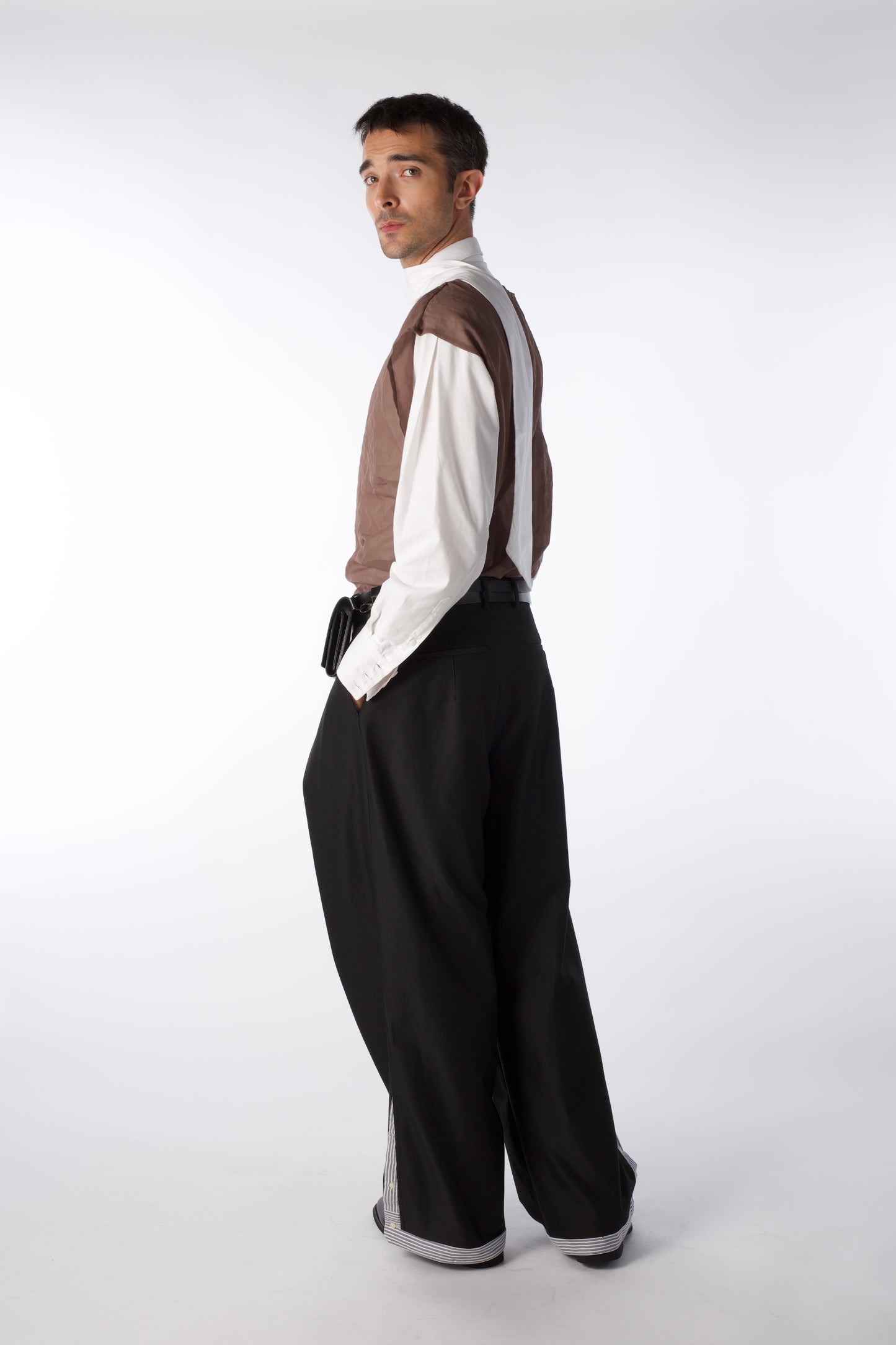 THE PLACKET Trousers - Drapped "Shirt"-Trousers (Male Version)