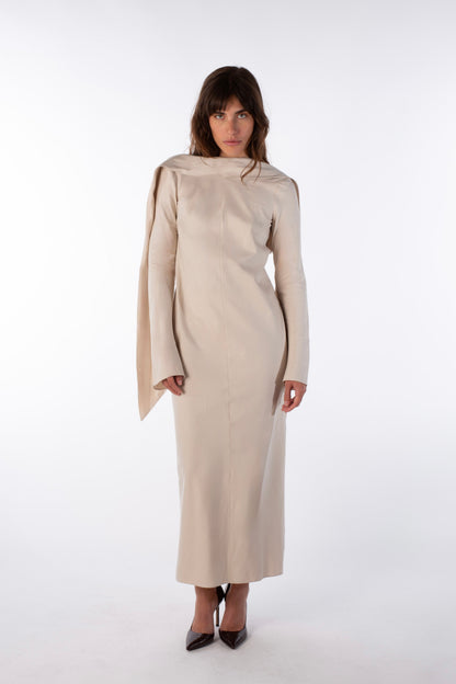 Horizon Arc Dress - Open Back Midi Dress