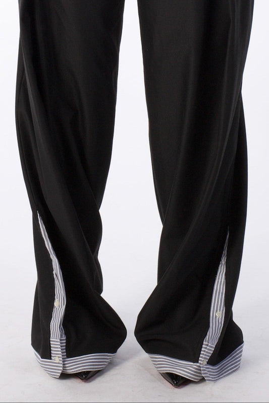 Le pantalon PLACKET - Pantalon "chemise" drapé (version féminine)