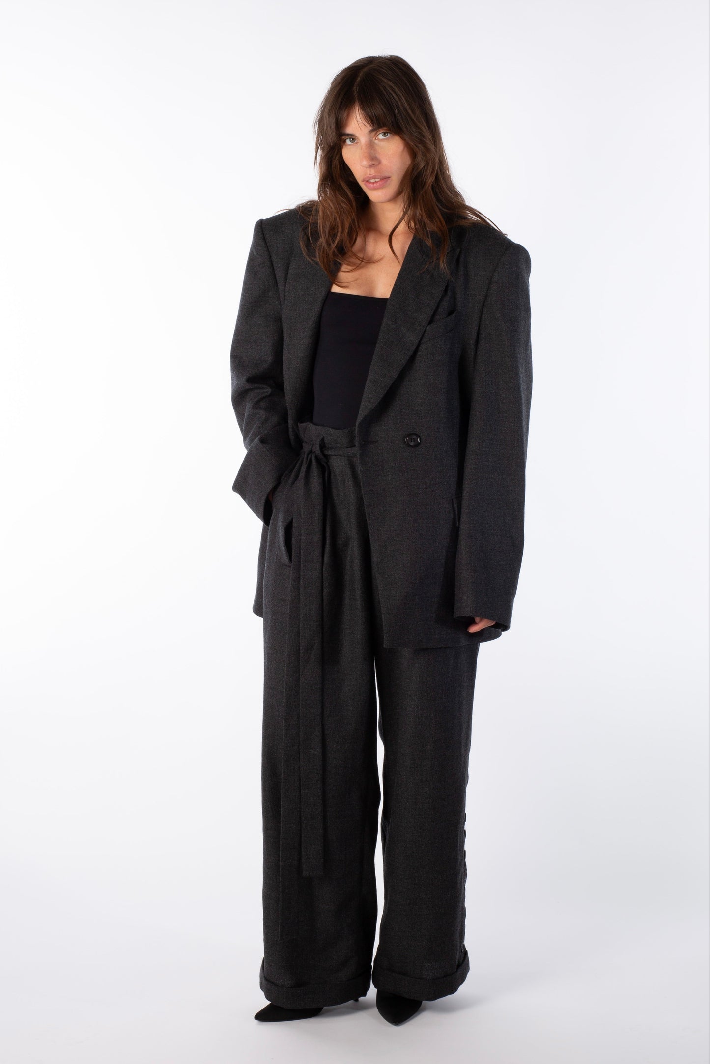 THE FRAME Trousers - Loose Wool Trousers ( Female Version )