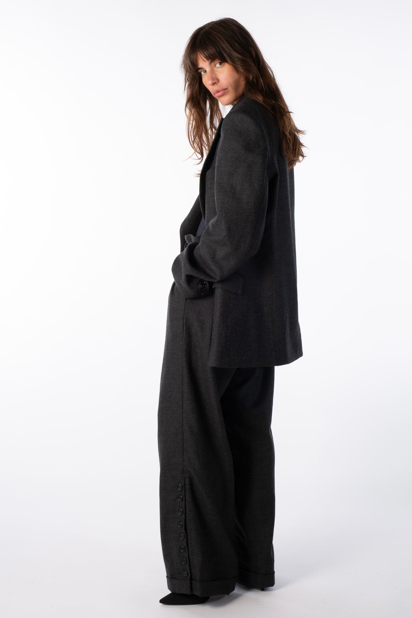 THE FRAME Trousers - Loose Wool Trousers ( Female Version )