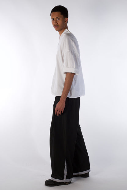 THE PLACKET Trousers - Drapped "Shirt"-Trousers (Male Version)